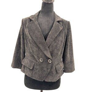 Ashley By Twenty‎ Six International Womens Blazer Jacket L Double Breasted Black